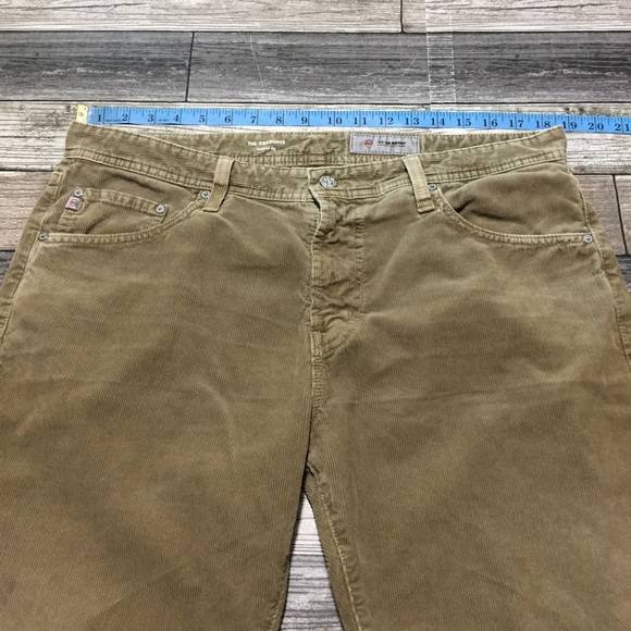 Ag The Graduate Tailored Leg Corduroy Pants Men’s 36x32.5 Beige Ag-Ed. - Picture 4 of 13